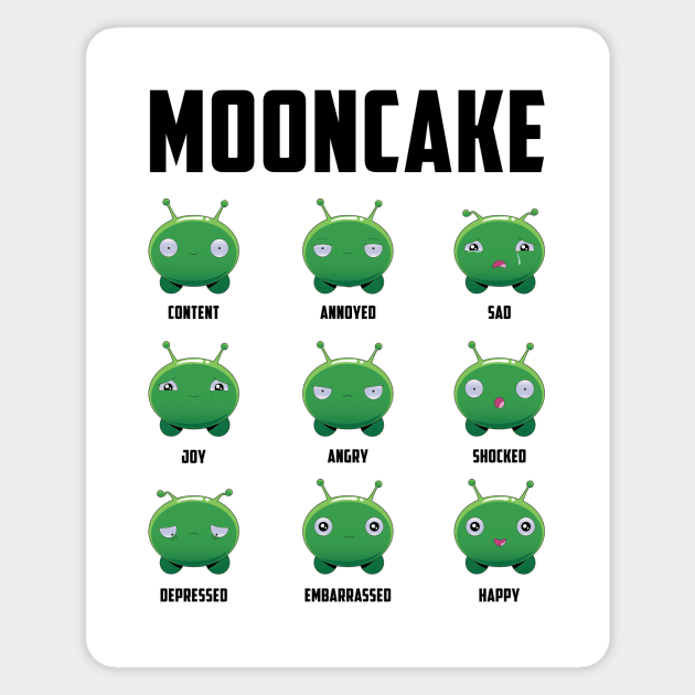 Mooncake Emotions Sticker by JJFDesigns